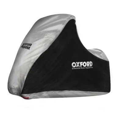 CAPA DE MOTO OXFORD AQUATEX MP3 - PRETO/PRATEADO