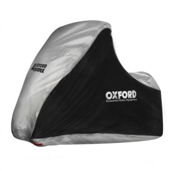CAPA DE MOTO OXFORD AQUATEX MP3 - PRETO/PRATEADO